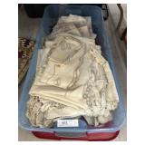 Storage Tote of Table Linens