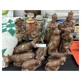 Ceramic Nativity Scene Figures