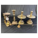 Brass Candle Stands w/ Vaporizer & Snuffer