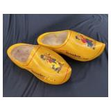 (2) Wooden Brewery Advertising Clogs