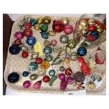 Grouping of VIntage Mercury Glass Ornaments