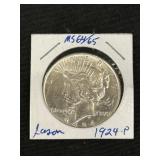 1924 Peace Silver Dollar