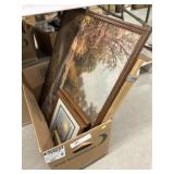 Box of Assorted Framed Goods
