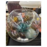 Glass Fish Floats w/ Bowl