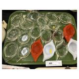 Vintage Glass Bake Crab Form Bowls