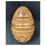 Carved Wood Egg