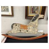 Wooden Rocking Horse Side