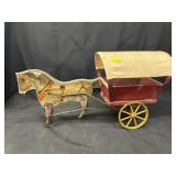 Vintage Gibbs Horse-Drawn Wagon