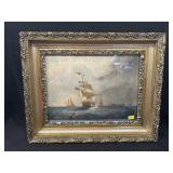 Gilt-Framed Print of Flag Ship