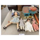 Assorted Dolls w/ Fisher Price Play Set