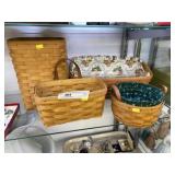 4 Longaberger Baskets