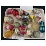 Grouping of Mercury Glass Ornaments