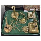 Assortment of Brass Candlesticks