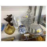Glass Canisters w/ Paperweight & Extra Lids