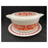Vintage Pyrex PA Dutch Friendship Covered Cassaro