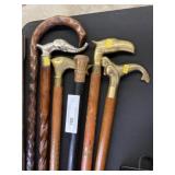 Grouping of Canes and Walking Sticks
