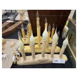 3 Vintage Candle Lights
