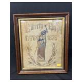 19th C. Framed Needlepoint