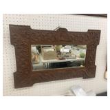 Carved Wood Mirror