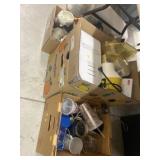 3 Boxes of Small Kitchen Appliances, Cups, & HD