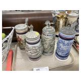 4 Avon Beer Steins