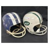(2) 1960s Football Helmets Jets & Spalding