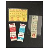 (6) Philadelphia Phillies Tickets 1969 -82
