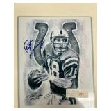 Peyton Manning Autographed Print