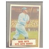 1961 Topps Babe Ruth Hits 60th Home Run
