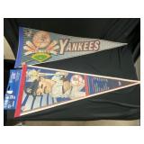 (9) Vintage Sports Pennants