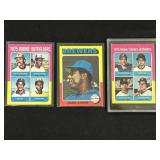 (3) 1975 Star Cards: Rice Carter & Aaron