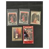 (5) Chicago Bulls Cards Michael Jordan Etc.