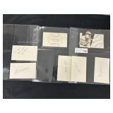 (7) Hall of Fame Autographs Fellwe Roberts Etc.