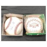 (2) Mike Lowell Autographed Baseballs