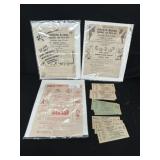 1937, 38, 39 Ebbets Field Tickets Masonic