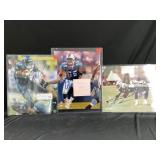 (10) Autographed Football Photos