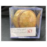 Early Autographed Baseball