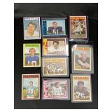 (10) 1972 Football Stars