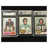 3 Graded Football Cards Ditka Etc.