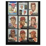 (7) 1953 Phillies Cards & 2 Dick Allen Cards