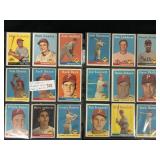 (55) 1958 & 59 Philadelphia Phillies Cards & Semi