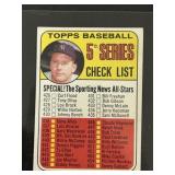 1969 Topps Mickey Mantle Checklist