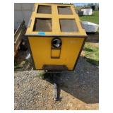 Yellow Wooden Poultry Transport Trailer