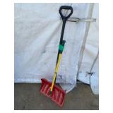 Plastic Snow Shovel With Metal Handle