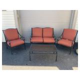 Outdoor Metal Patio Furniture Set with Cushions