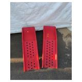 Red Steel Car Ramps