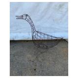 Wire Frame Duck Lawn Ornament