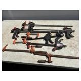 Selection of Squeeze Clamps & Bar Clamps
