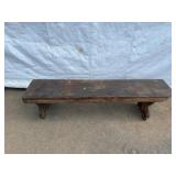 Rustic Bench w/ Solid Plank Top & Mortis Legs
