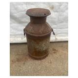 Metal Milk Can with Handles and Lid